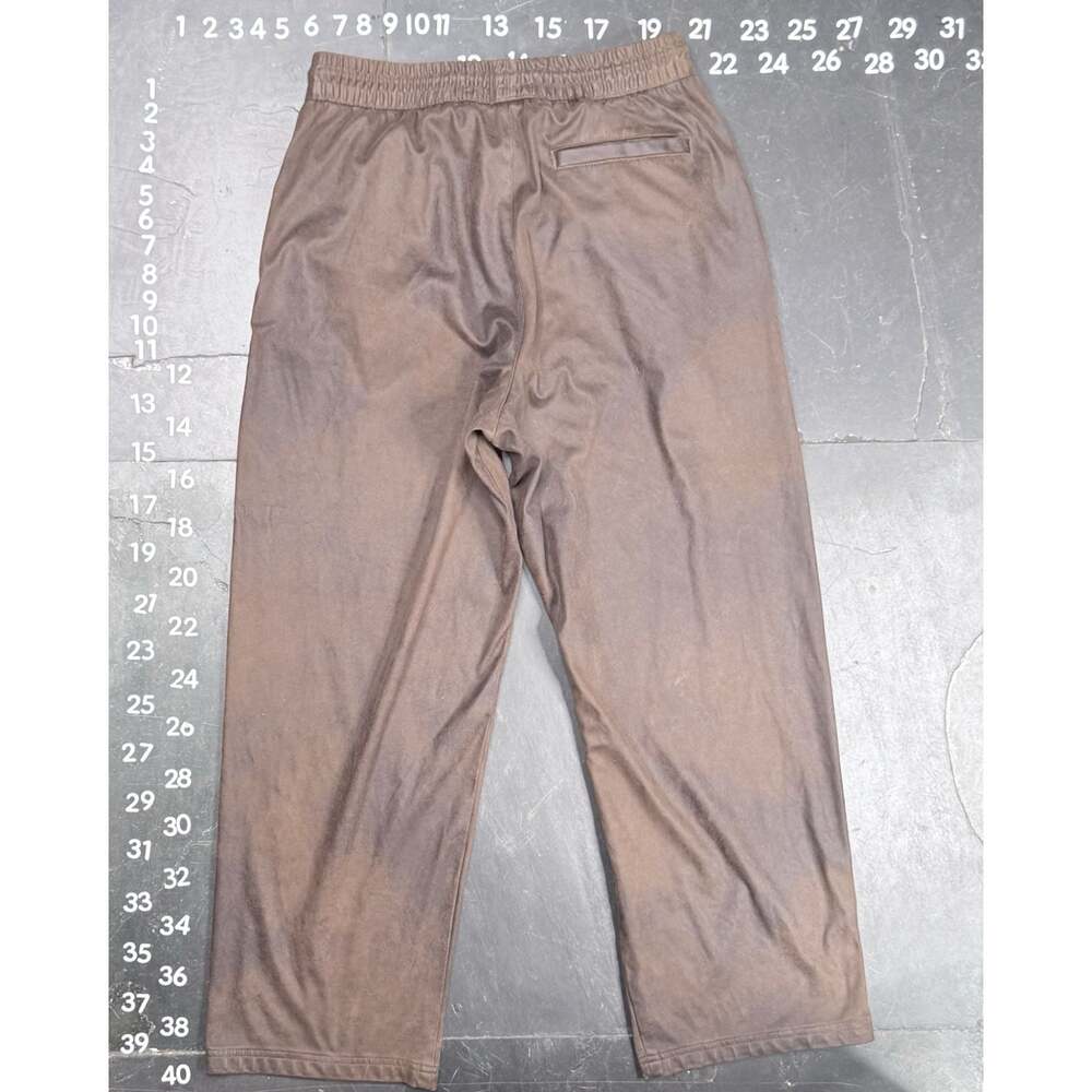 Zara Brown Soft Touch Wide Leg Drawstring Trousers Size M - Picture 3 of 6